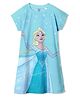 Wear Your Mind Disney Frozen Featuring Half Sleeves Elsa Printed Dress - Sky Blue