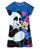Wear Your Mind Disney Mickey & Friends Featuring Half Sleeves Minnie Mouse Printed Dress - Royal Blue