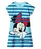 Wear Your Mind Disney Mickey & Friends Featuring Half Sleeves Minnie Mouse Printed Dress - Sky Blue