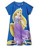 Wear Your Mind Disney Tangled Featuring Half Sleeves Rapunzel Printed Dress - Royal Blue