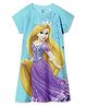 Wear Your Mind Disney Tangled Featuring Half Sleeves Rapunzel Printed Dress - Sky Blue