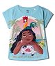Wear Your Mind Disney Moana Featuring Half Sleeves Characters Printed Top - Sky Blue