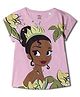 Wear Your Mind Disney Princess Featuring Half Sleeves Tiana Printed Top - Pink