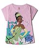 Wear Your Mind Disney Princess Featuring Half Sleeves Tiana Printed Top - Pink