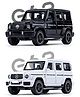 Awestuffs 1:32 Scale Model Car Exclusive Alloy Metal Pull Back Die-cast Car Mercedes Benz Big G Toy Car (Colors As Per Stock)