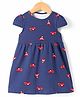 Kidi Wav Cotton Cap Sleeves Car Printed Dress - Multi Colour