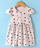 Kidi Wav Cotton Cap Sleeves Triangle Printed Dress - Multi Colour