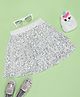 Pantaloons Junior Sequins Embellished Skirt - Silver