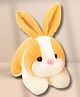 CuddleNest Brown White Rabbit Soft Toy | Extra Soft Plush Stuffed Animal - Yellow - Length 30 cm