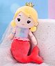 CuddleNest Presents Charming Mermaid Plush Soft Toy for Girls  Height 30 cm (Red)