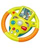 NEGOCIO Activity Toy Steering Wheel with Automatic Gears Lights and Music for Kids- PACK OF 1- YELLOW