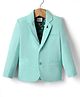 Noddy Full Sleeves Solid Blazer - Pista Green
