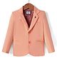 Noddy Knitted Full Sleeves Self Designed Blazer - Peach
