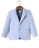 Noddy Knit Full Sleeves Self Designed Blazer - Light Blue