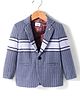 Noddy Full Sleeves Chervon Printed Blazer - Navy Blue
