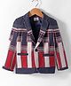 Noddy Full Sleeves Striped Blazer - Red &  Blue