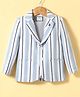 Noddy Full Sleeves Striped Blazer - Light Blue