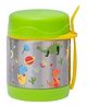 Adore Rabbito - The Stainless Steel Insulated Hot & Cold Food jar with Spork- 350ml Green