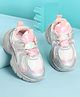 KIDLINGSS Holographic Designed Shoes With Velcro Closure - Light Pink