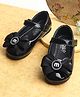 KIDLINGSS Stones Embellished Bow Applique Detailed Mary Jane Ballerinas - Black
