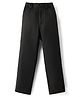 Kookie Kids Woven Full Sleeves Solid Back Elasticated Pant With Pockets - Black