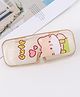 Eyewear Case with Kitty Print - Peach