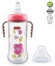 Babyhug Polypropylene Anti-Colic Sterilizable Feeding Bottle With Handle Pink - 250 ml