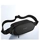 Schoolish Waist Bag Korean Version of the Simple Chest Bag Outdoor Sports Messenger Bag Waterproof Function Waist Bag Mobile Phone Bag Unisex Soft Case Multi-pocket Waist Pouch Bag- Pack of 1- Color May Vary