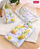 Babyhug Premium Bedding Set with Sunny Day Print Pack of 3 - White &  Yellow