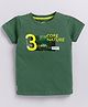 Biskid Lycra Half Sleeves Core Nature Printed Tee - Green