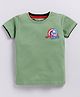 Biskid Sinker Marvel Avengers Featuring Half Sleeves Captain America Printed Printed Tee - Green