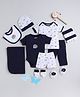 BUMZEE Pack Of 13 Sun & Moon Printed Cotton Clothing Gift Set - Black & White