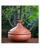 Swadeshi Blessings Unglazed Clay Handi/Handmade Earthen Kadai/Clay Pot For Cooking & Serving with Lid