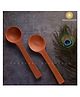 Swadeshi Blessings HandMade Unglazed Clay Serving Spoon/Terracotta Spoons/Earthen Spoons/Mud Spoons, 10 Inch