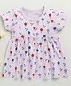 BUMZEE Cotton Half Sleeves Star Parachute Printed Dress - Lilac