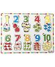 Bunie Number Learning Wooden Board with Knobs for Kids  1 To 10 Multicolor