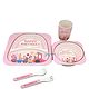 Bunie Happy Birthday Theme Bamboo Fibre Feeding Tableware Set for Kids - 5 Pcs