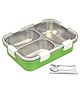 Bunie Stainless Steel Lunch Box with Chopsticks, Spoon & Fork - Green