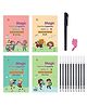 Bunie Sank Magic Practice Copybook for Kids  Set of 4 Books and 10 Refills