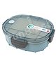 Bunie Double Compartment Lunch Box with Spoon Pack of 1 Blue