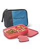 Signoraware Compact Lunch Box With A Bag & 2 Inner Containers - Pink