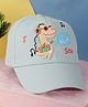 PASSION PETALS Cotton Dinosaur Applique Detailed Summer Cap - Light Green
