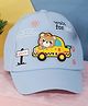PASSION PETALS Cotton Car Patch Embroidered Summer Cap - Blue