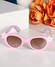 PASSION PETALS Floral Designed UV Protected Sunglasses - Pink