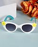 PASSION PETALS Floral Designed UV Protected Sunglasses - White
