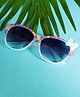 PASSION PETALS Bow Applique Detailed & Floral Designed With UV Protected Sunglasses - Blue