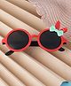 PASSION PETALS Bow & Bunny Ear Applique Detailed With UV Protected Sunglasses - Red