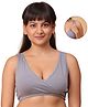 Morph Solid Skin Friendly Sleeping Bra With Pull Over Nursing Access - Steel Grey