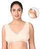Morph Maternity Cotton Solid Pull Over Sleep Nursing Bra - Skin