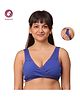 Morph Lace Detailed Maternity Leakproof Nursing Sleep Bra - Royal Blue